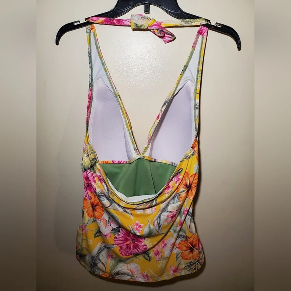 Bleu rod beattie swim suite top floral size 14 - Picture 5 of 7